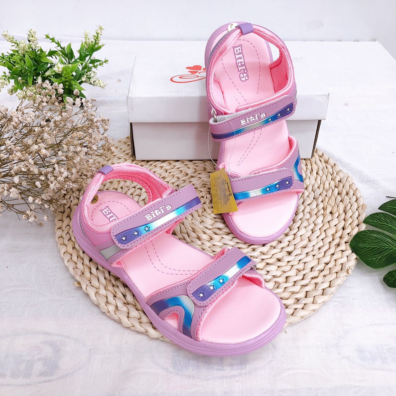 Sandals bé gái quai dán ( size 28 - 37 )-DEG000800