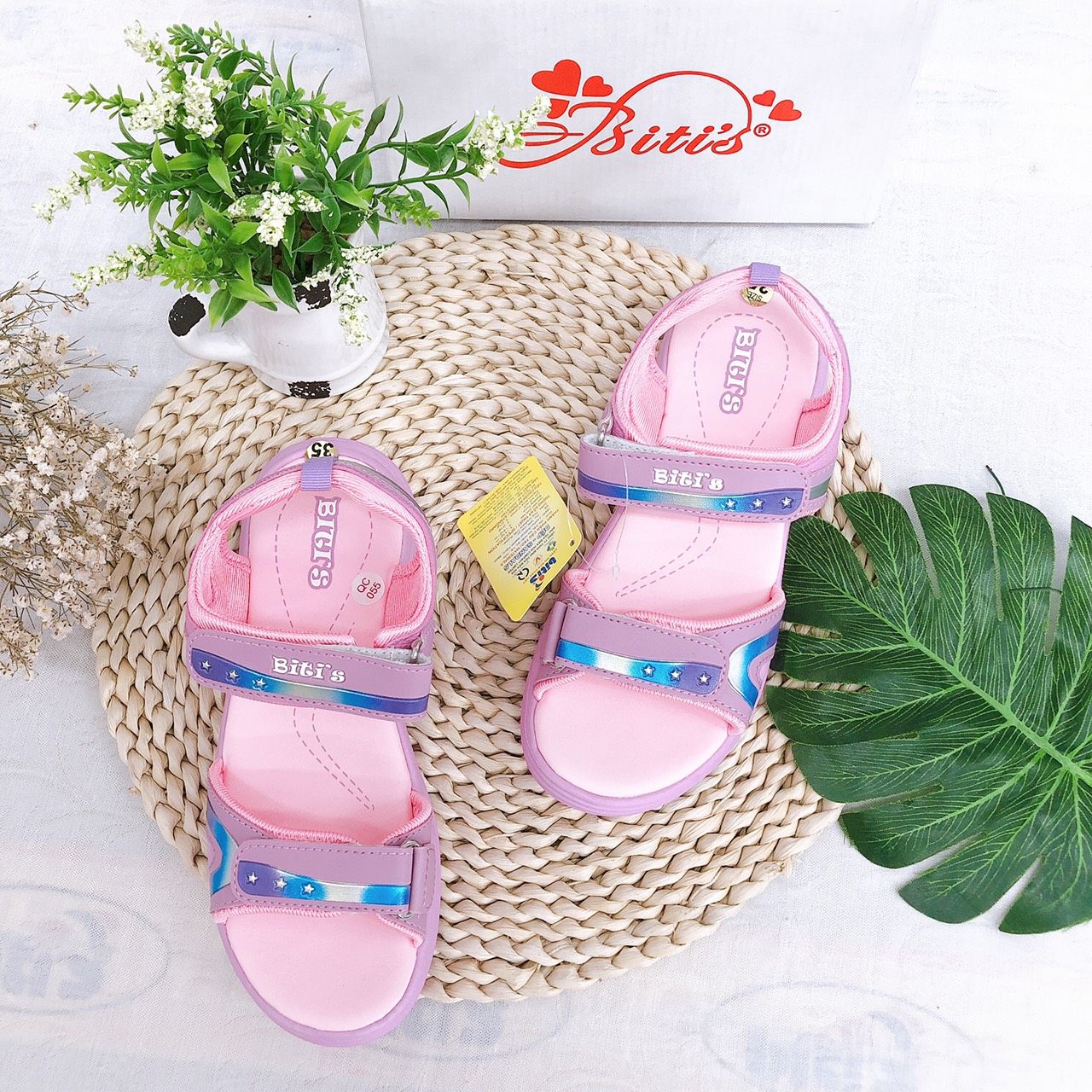 Sandals bé gái quai dán ( size 28 - 37 )-DEG000800