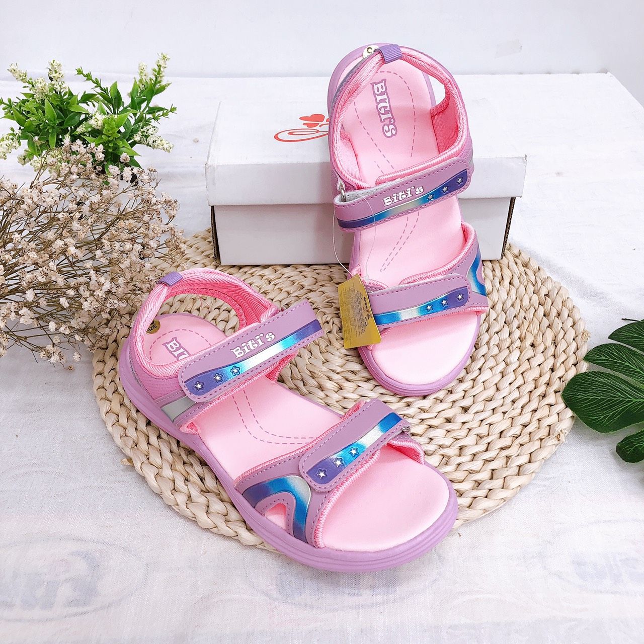 Sandals bé gái quai dán ( size 28 - 37 )-DEG000800