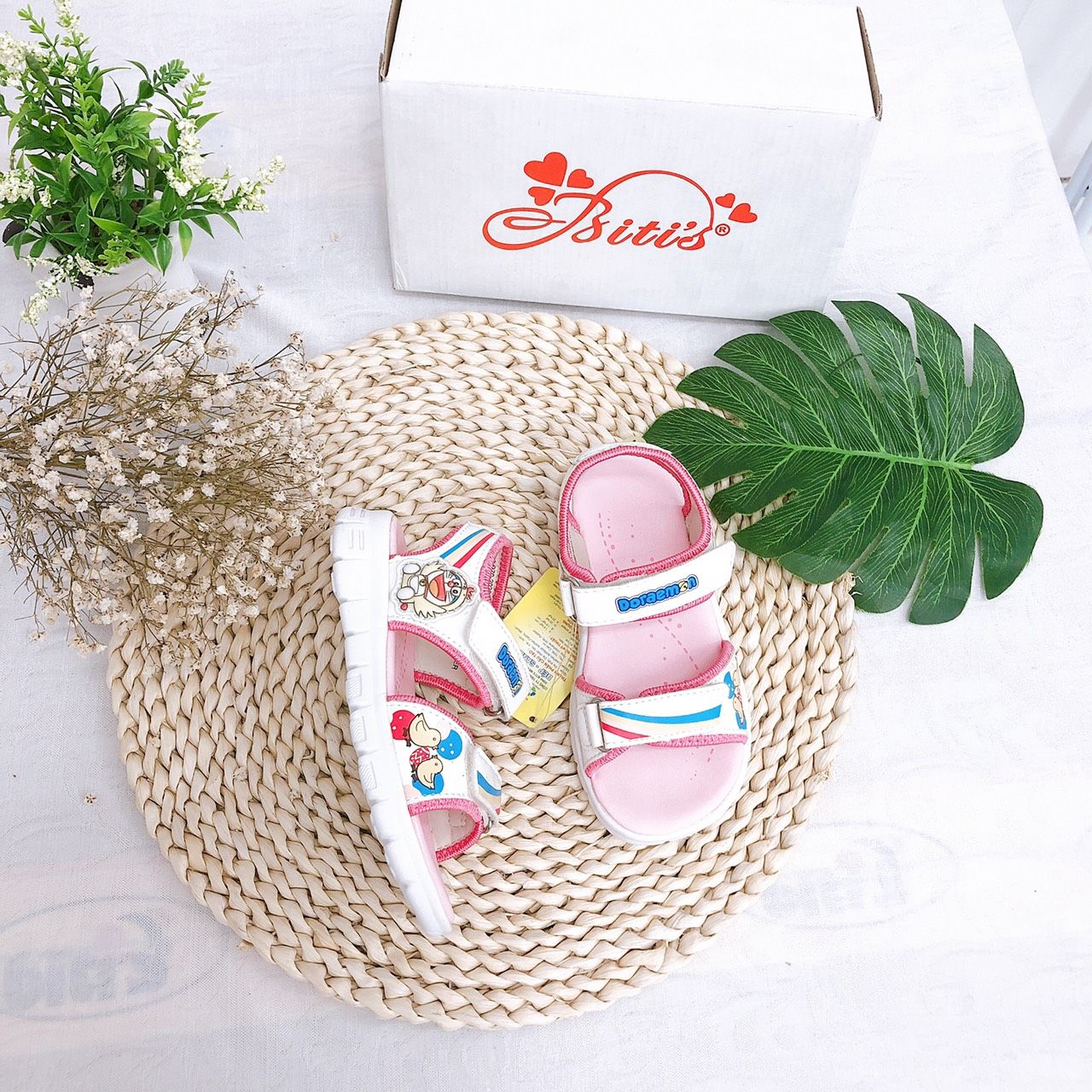 Sandals bé gái quai dán ( size 24 - 30 )-DEG000722