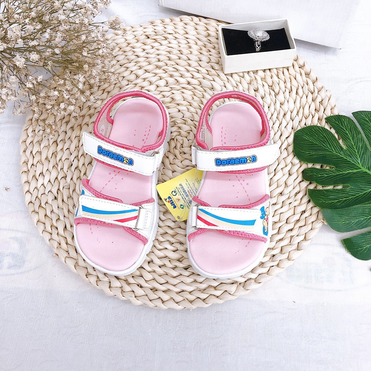 Sandals bé gái quai dán ( size 24 - 30 )-DEG000722