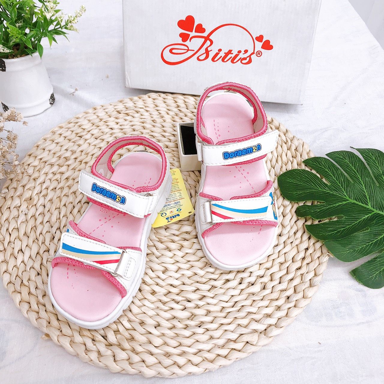Sandals bé gái quai dán ( size 24 - 30 )-DEG000722