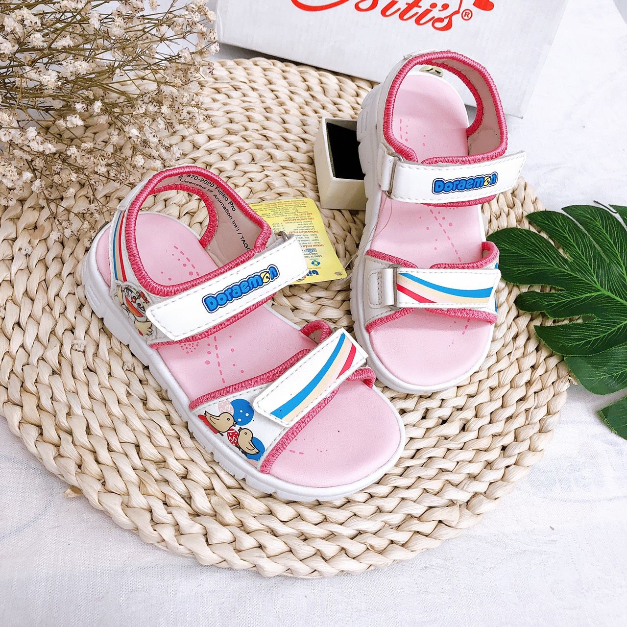Sandals bé gái quai dán ( size 24 - 30 )-DEG000722