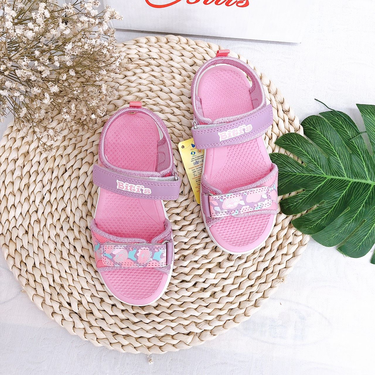 Sandals bé gái quai dán ( size 24 - 35 )-DTG001100