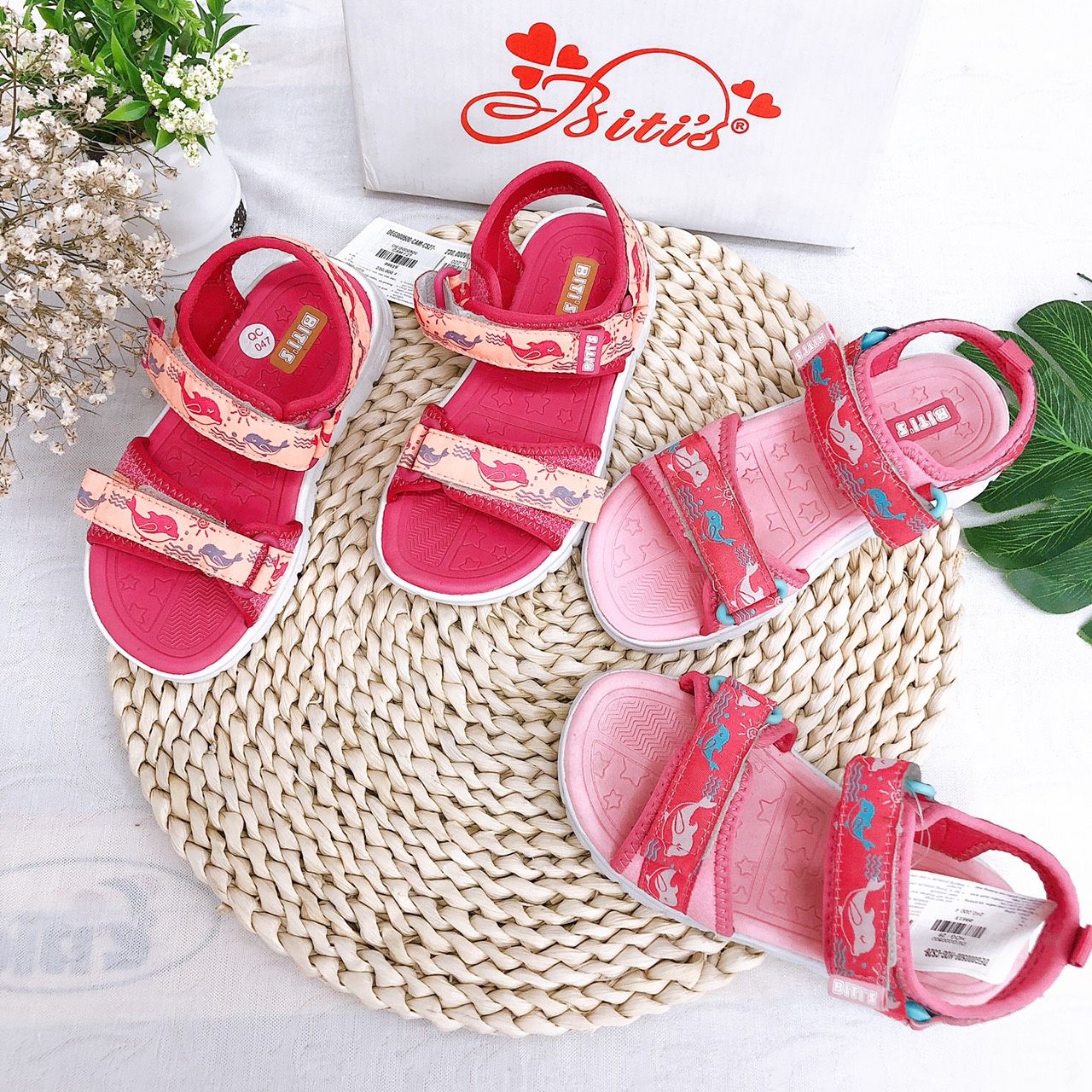 Sandals bé gái quai dán ( size 24 - 30 )-DEG000500
