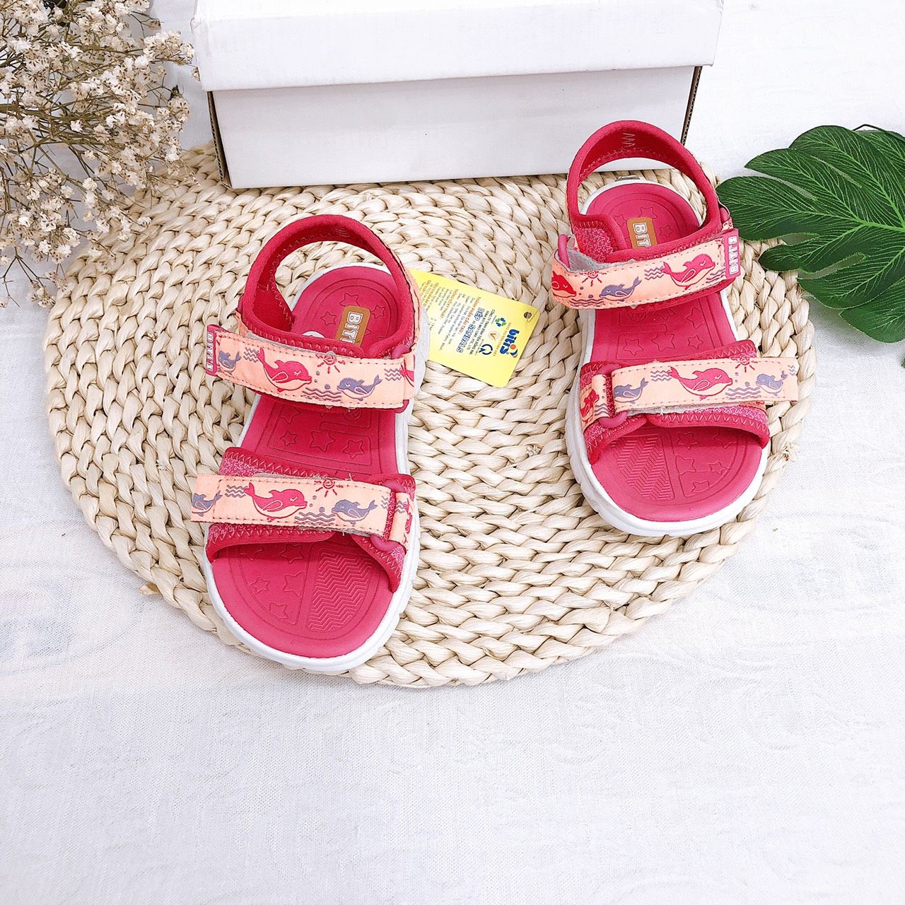 Sandals bé gái quai dán ( size 24 - 30 )-DEG000500