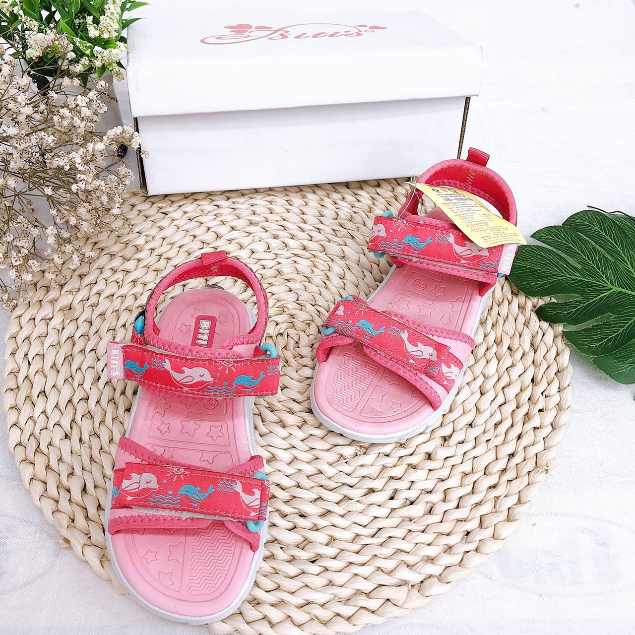 Sandals bé gái quai dán ( size 24 - 30 )-DEG000500