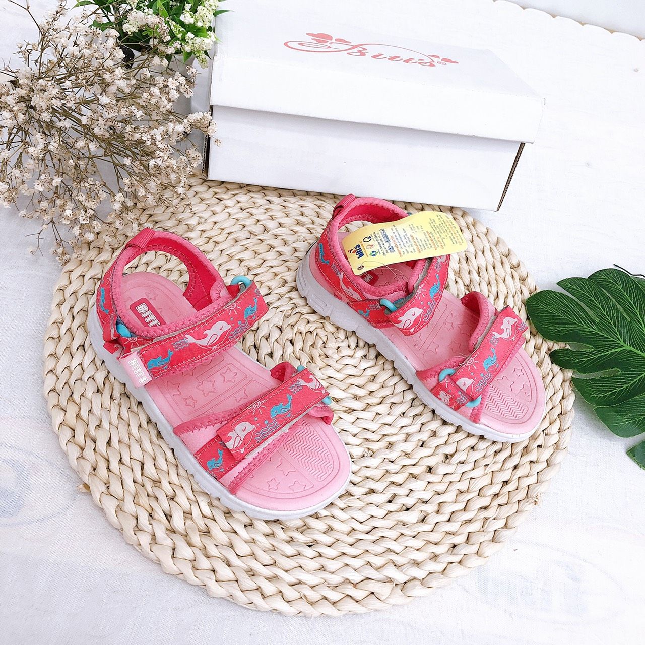 Sandals bé gái quai dán ( size 24 - 30 )-DEG000500