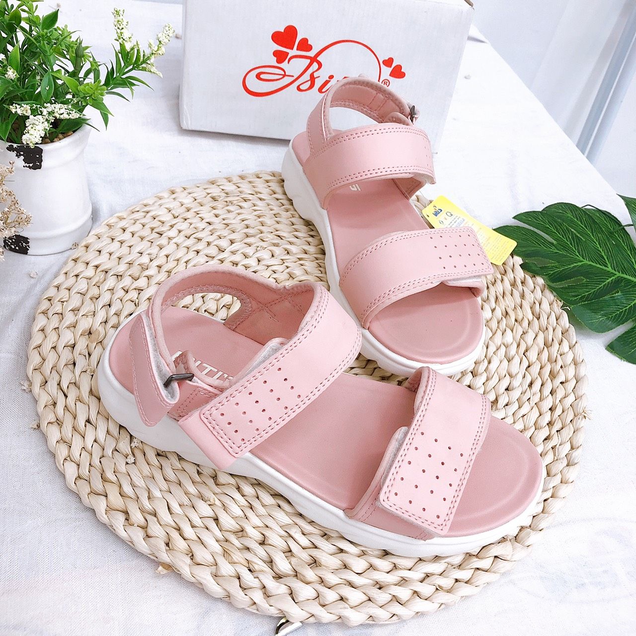 Sandals bé gái quai dán ( size 34 - 39 )-DEG000200
