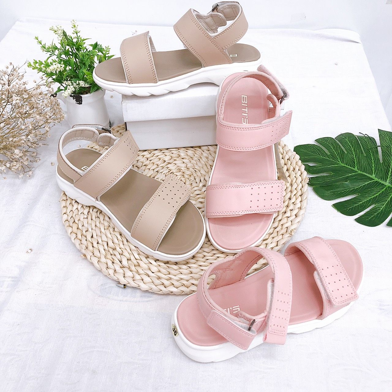 Sandals bé gái quai dán ( size 34 - 39 )-DEG000200