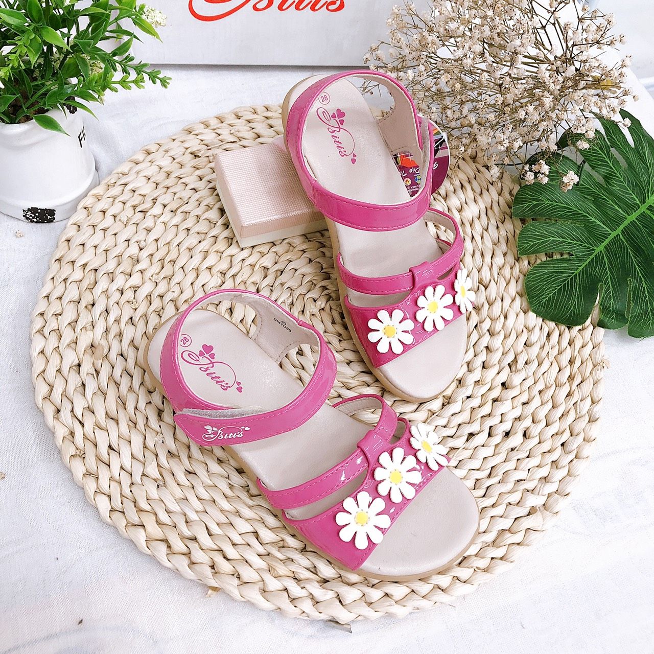 Sandals bé gái quai dán ( size 28 - 37 )-DTG003288