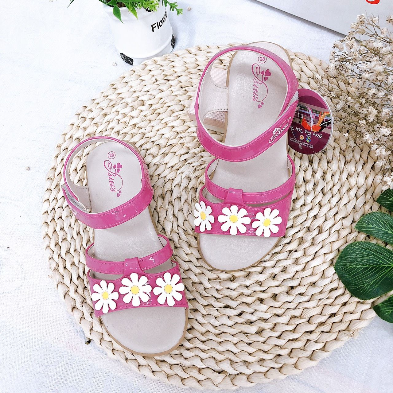 Sandals bé gái quai dán ( size 28 - 37 )-DTG003288