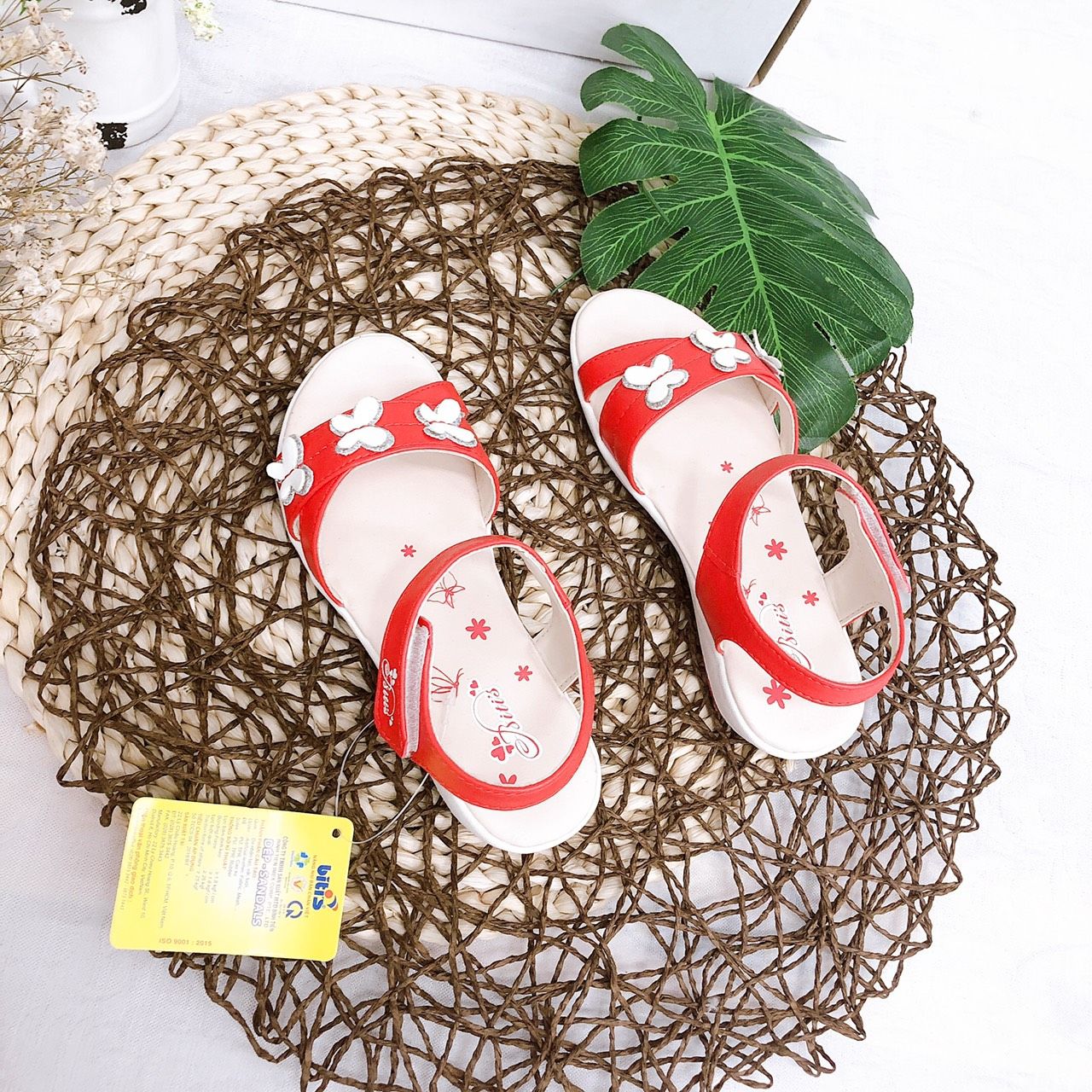 Sandals bé gái quai dán ( size 24 - 30 )-DTG003000