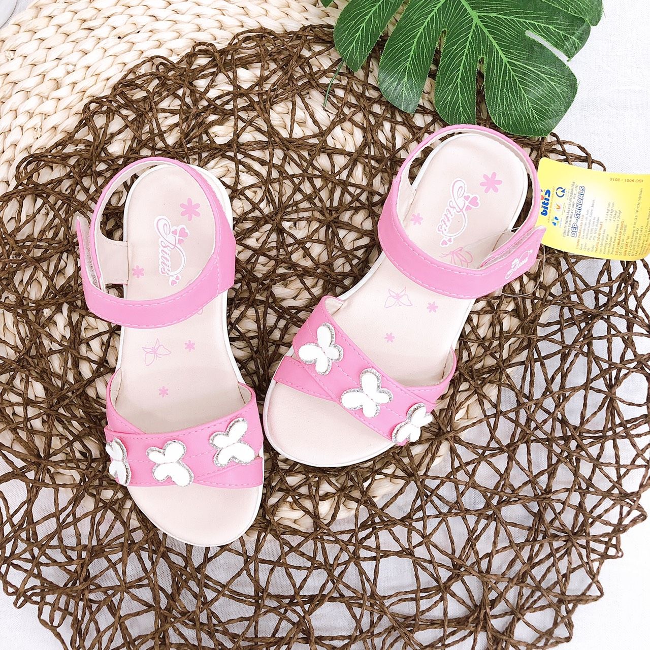 Sandals bé gái quai dán ( size 24 - 30 )-DTG003000