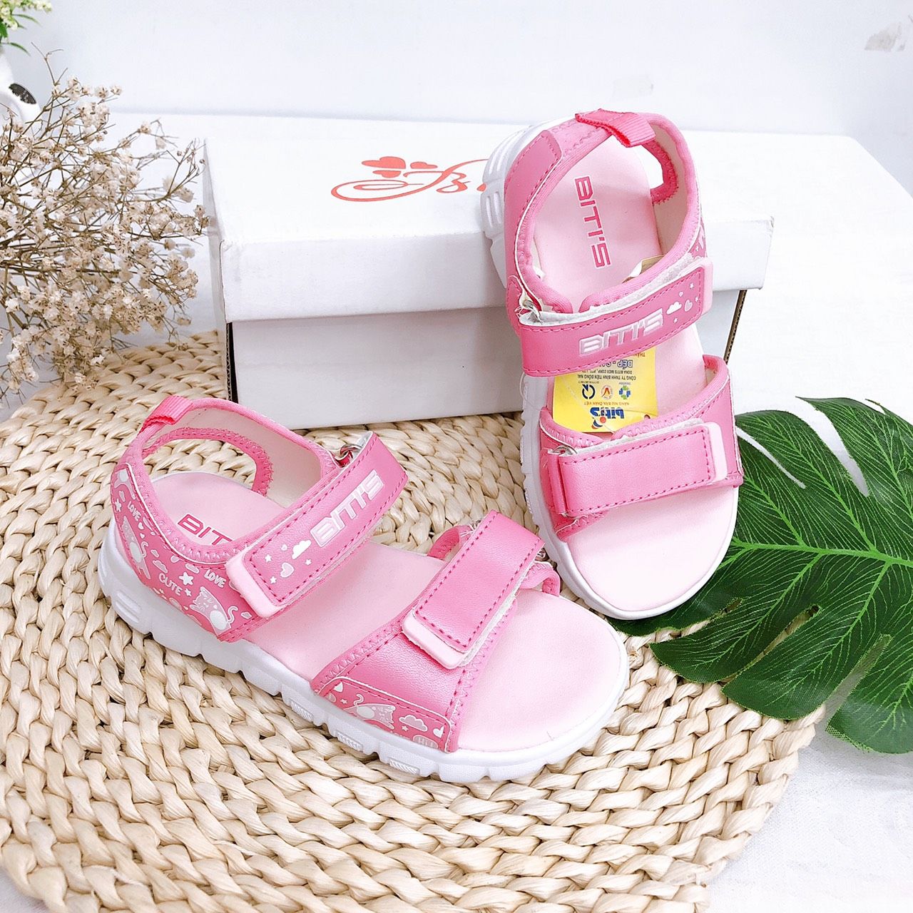 Sandals bé gái quai dán ( size 23 - 29 )-DEG000300