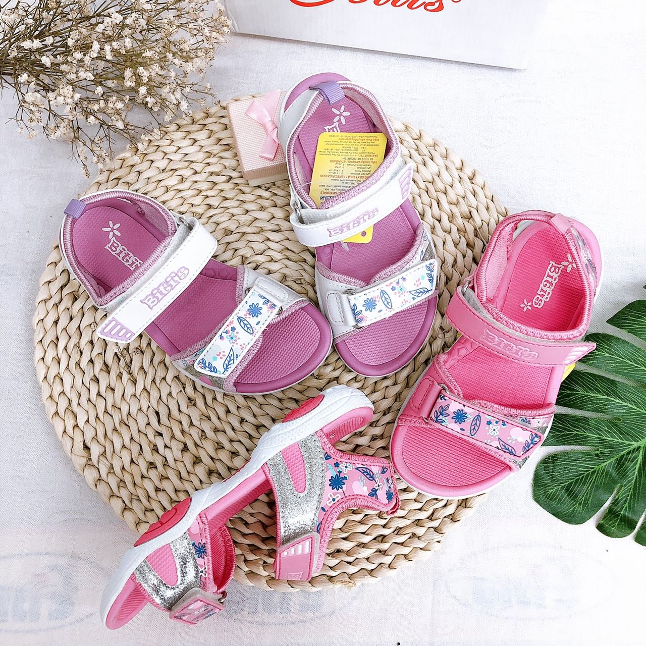 Sandals bé gái quai dán ( size 28 - 37 )-DRG001000