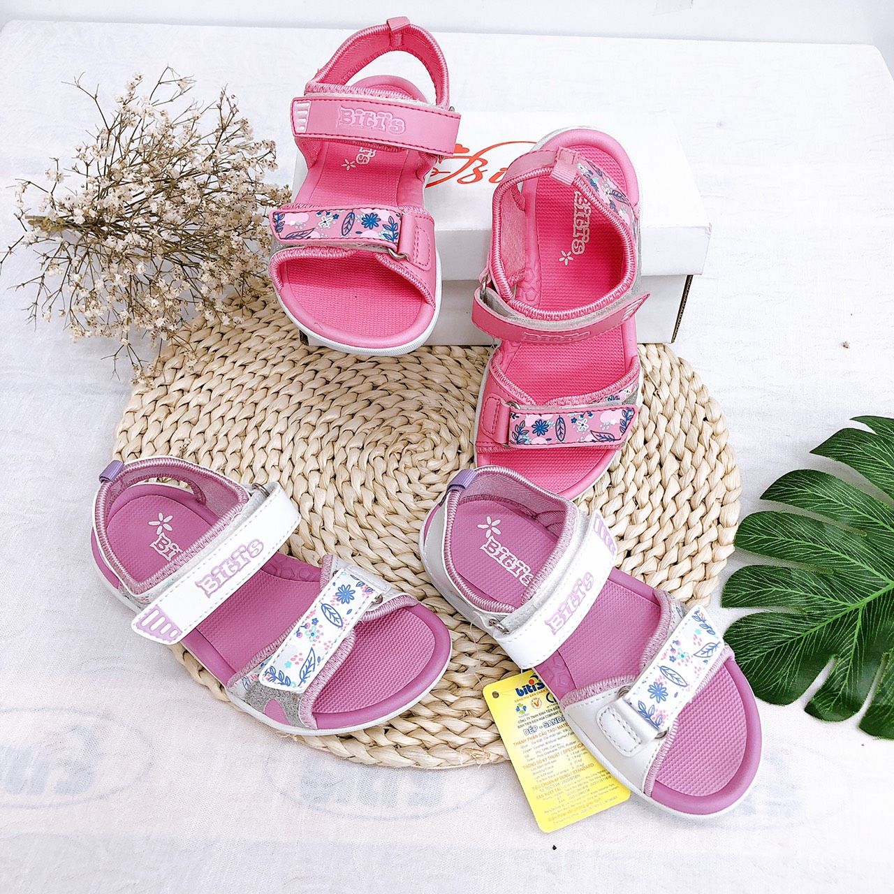 Sandals bé gái quai dán ( size 28 - 37 )-DRG001000