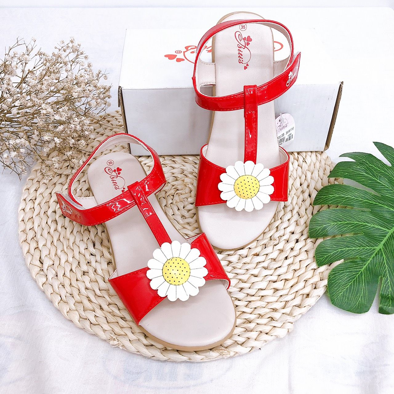 Sandals bé gái quai dán ( size 30 - 37 )-DTG002788