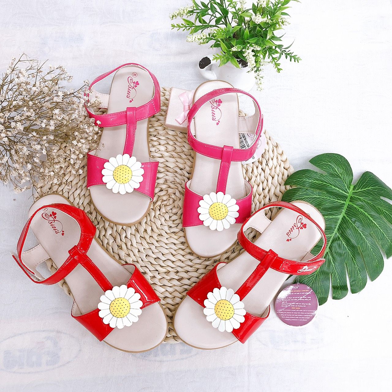 Sandals bé gái quai dán ( size 30 - 37 )-DTG002788