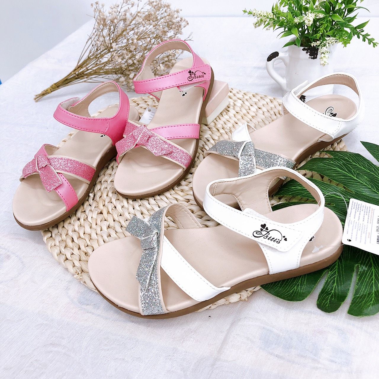 Sandals bé gái quai dán ( size 28 - 37 )-DRG000500