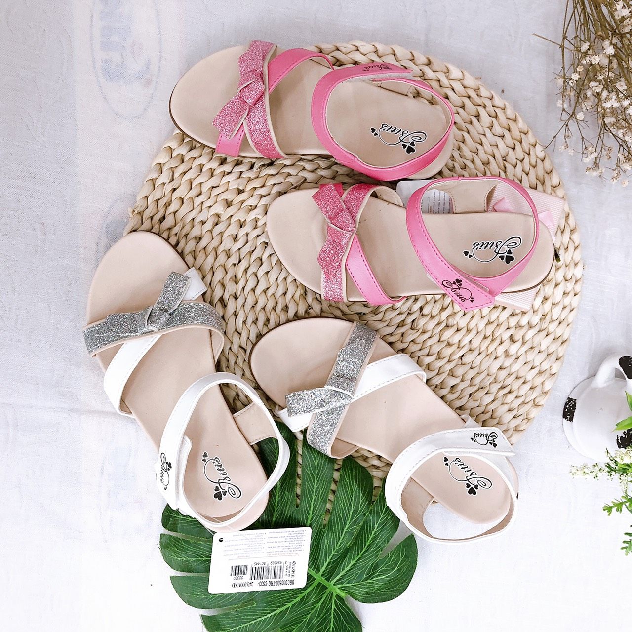 Sandals bé gái quai dán ( size 28 - 37 )-DRG000500