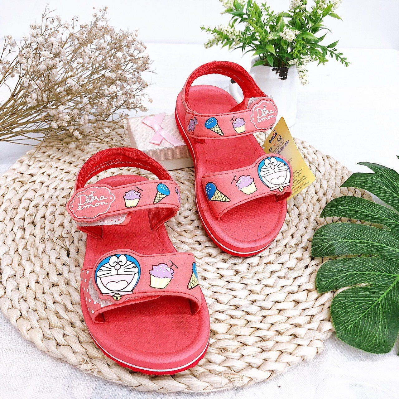 Sandals bé gái quai dán ( size 24 - 33 )-DXG001022