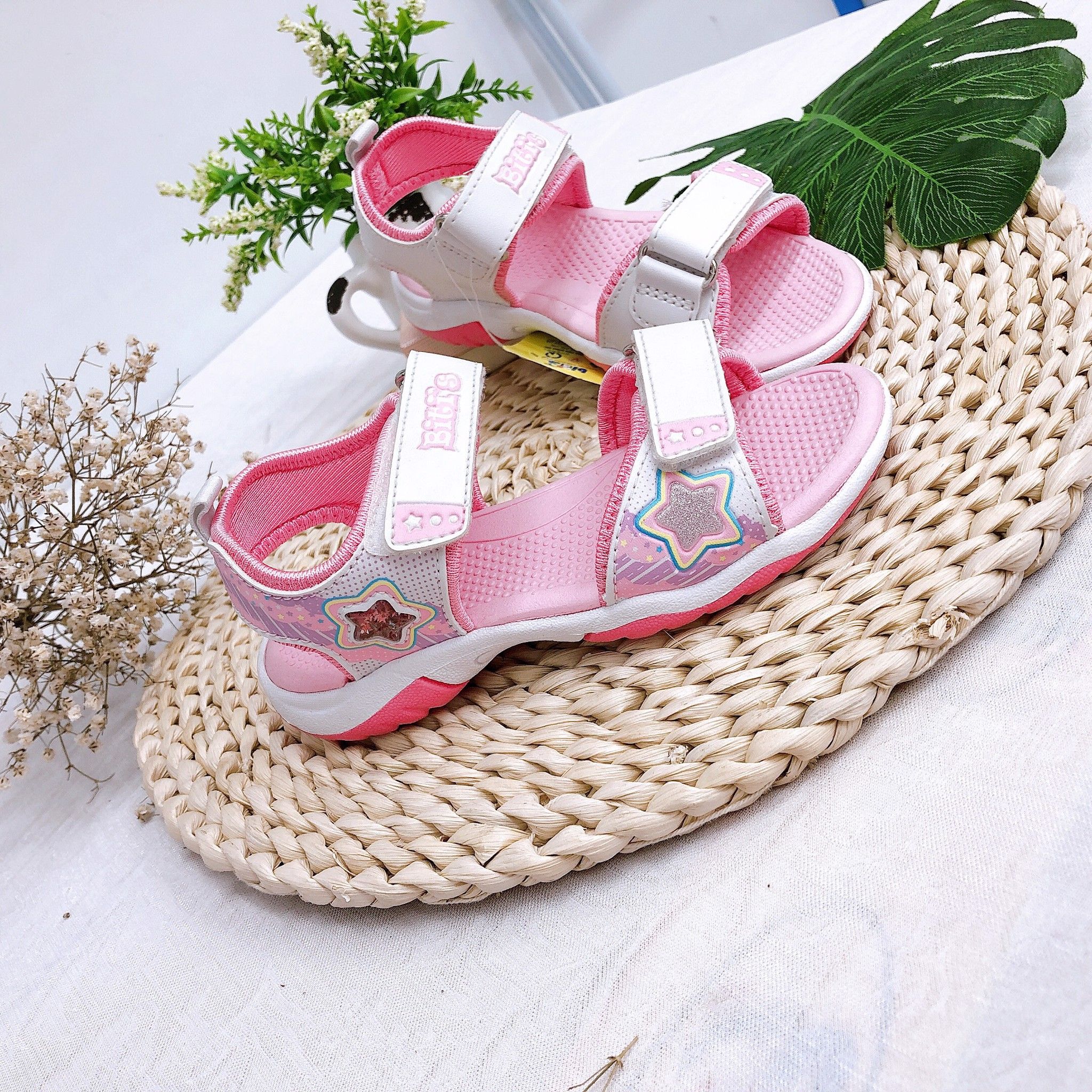 Sandals bé gái quai dán ( size 28 - 35 )-DTG003400