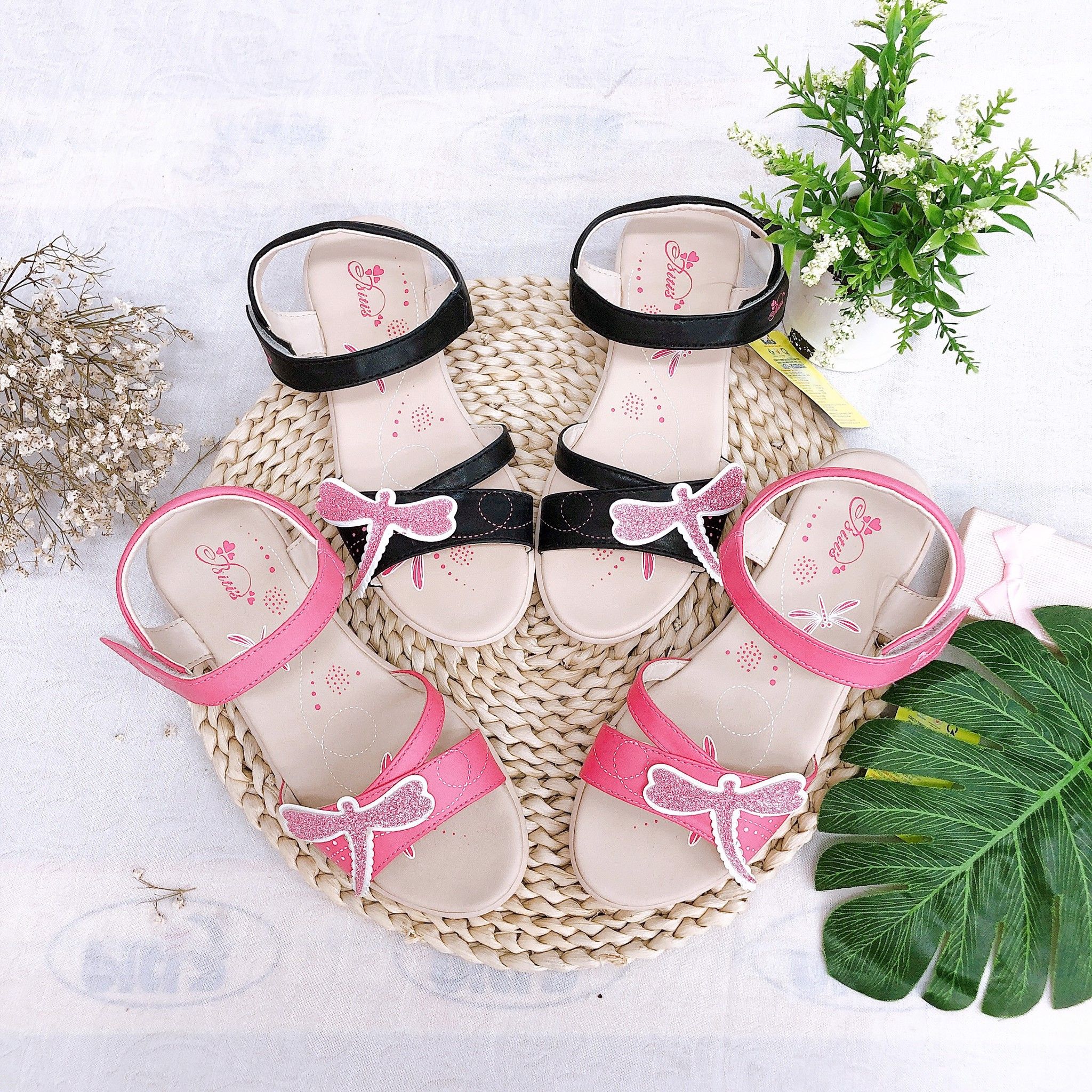 Sandals bé gái quai dán ( size 24 - 37 )-DPG000700