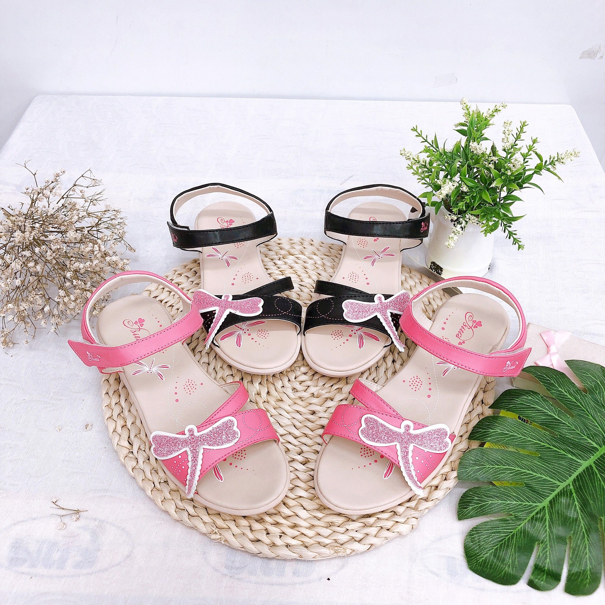 Sandals bé gái quai dán ( size 24 - 37 )-DPG000700