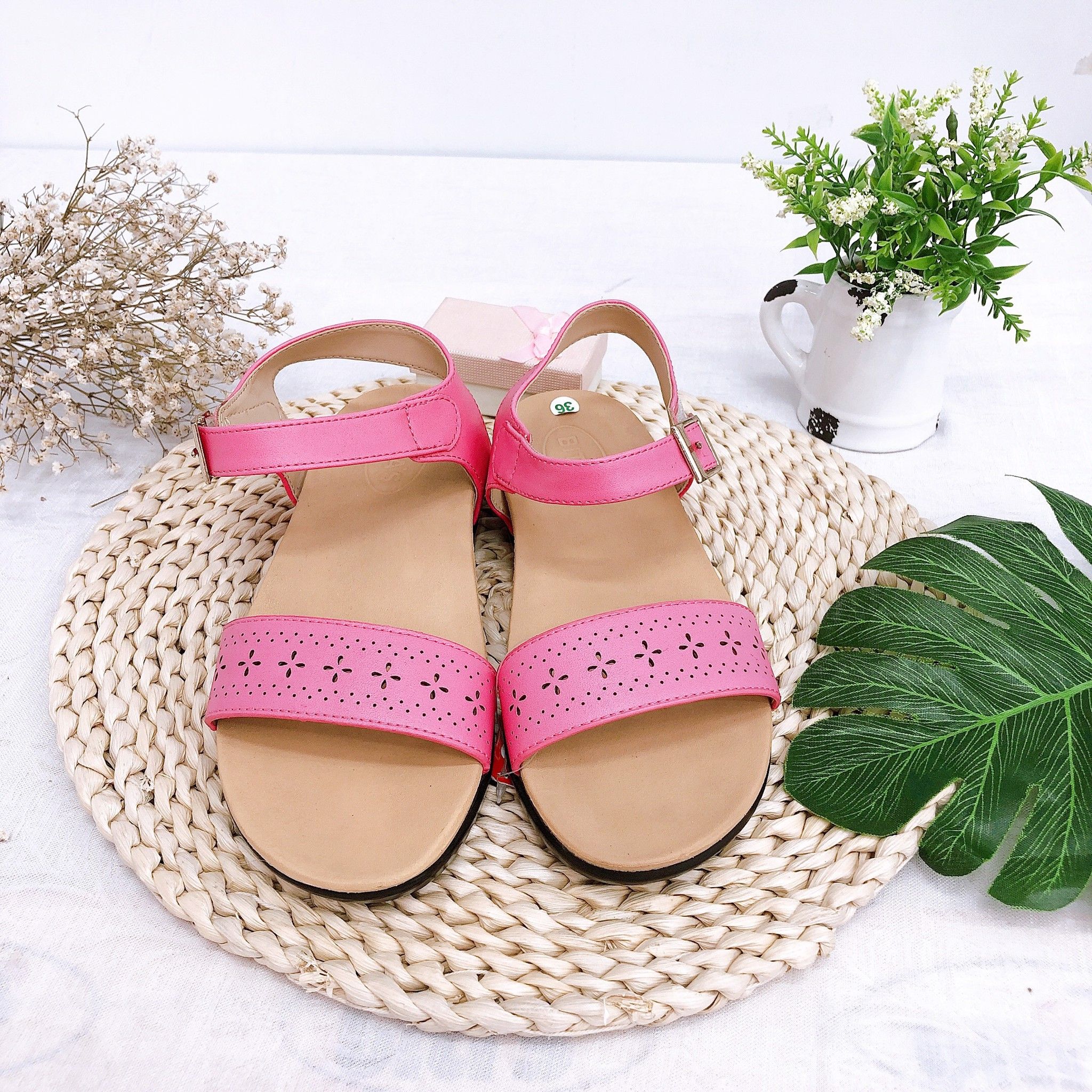 Sandals bé gái quai dán ( size 31 - 37 )-SOB.242