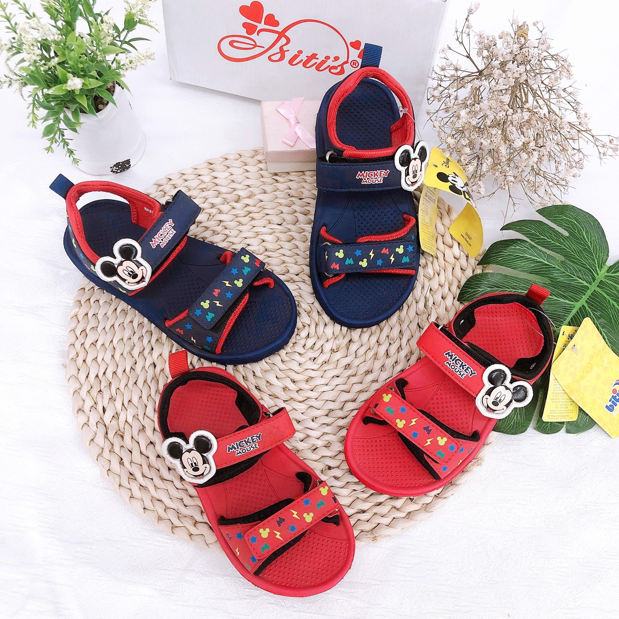 Sandals bé gái quai dán ( size 24 - 30 )-DXB125911