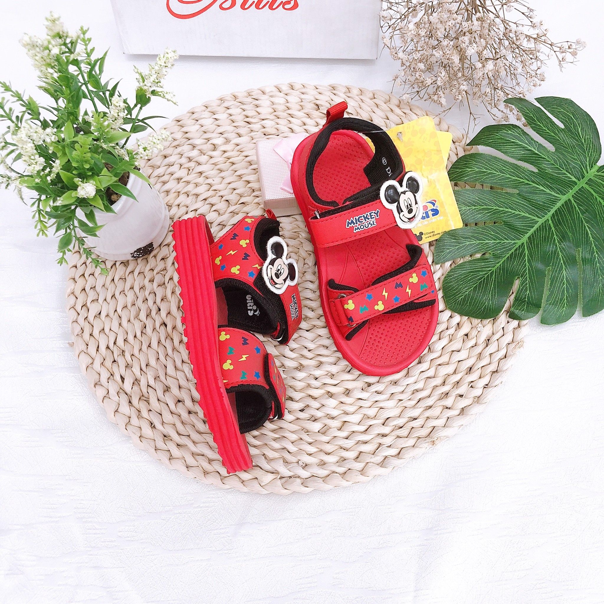 Sandals bé gái quai dán ( size 24 - 30 )-DXB125911