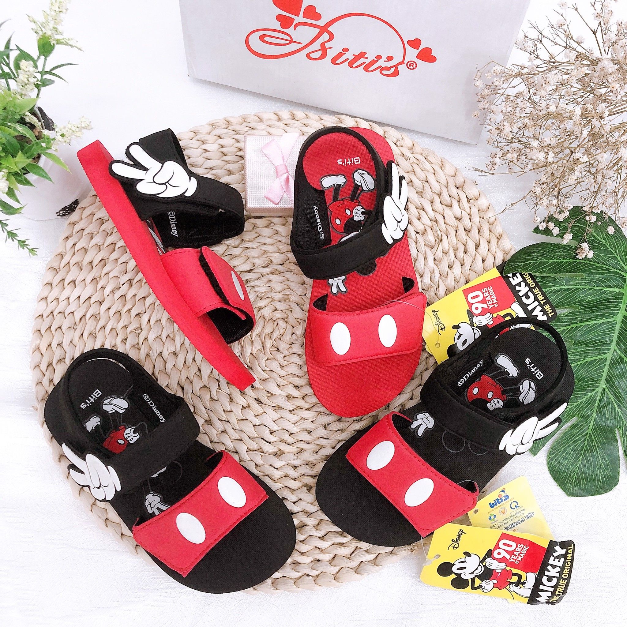 Sandals bé gái quai dán ( size 24 - 33 )-DXB124211