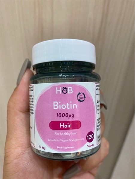 Viên Uống Mọc Tóc Biotin Holland and Barret 120 viên