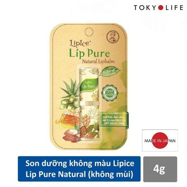 BT_LipIce_Son Dưỡng Pure Natural Lipbalm Không Mùi 3.9g