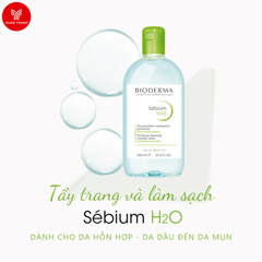 BIODERMA_Nước Tẩy Trang Cho Da Dầu 500Ml (Xanh Lá)