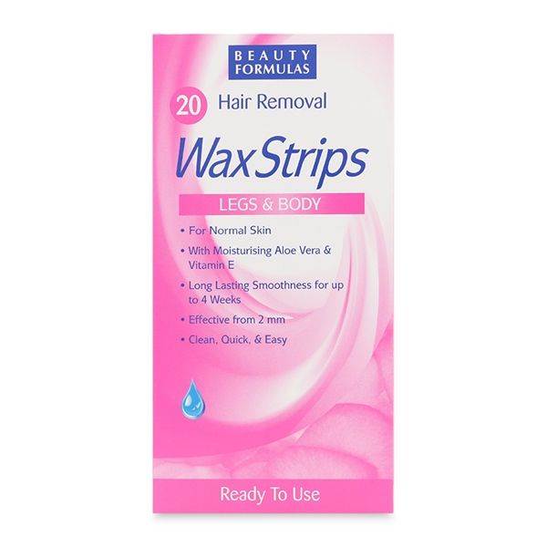 Miếng Dán Tẩy Lông Beauty Formulas Wax Strips Hộp 20 Miếng