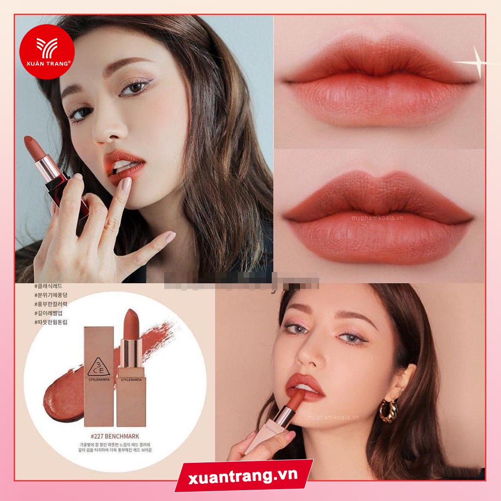 3CE_Son Thỏi Matte Lip Color #227 Benchmark