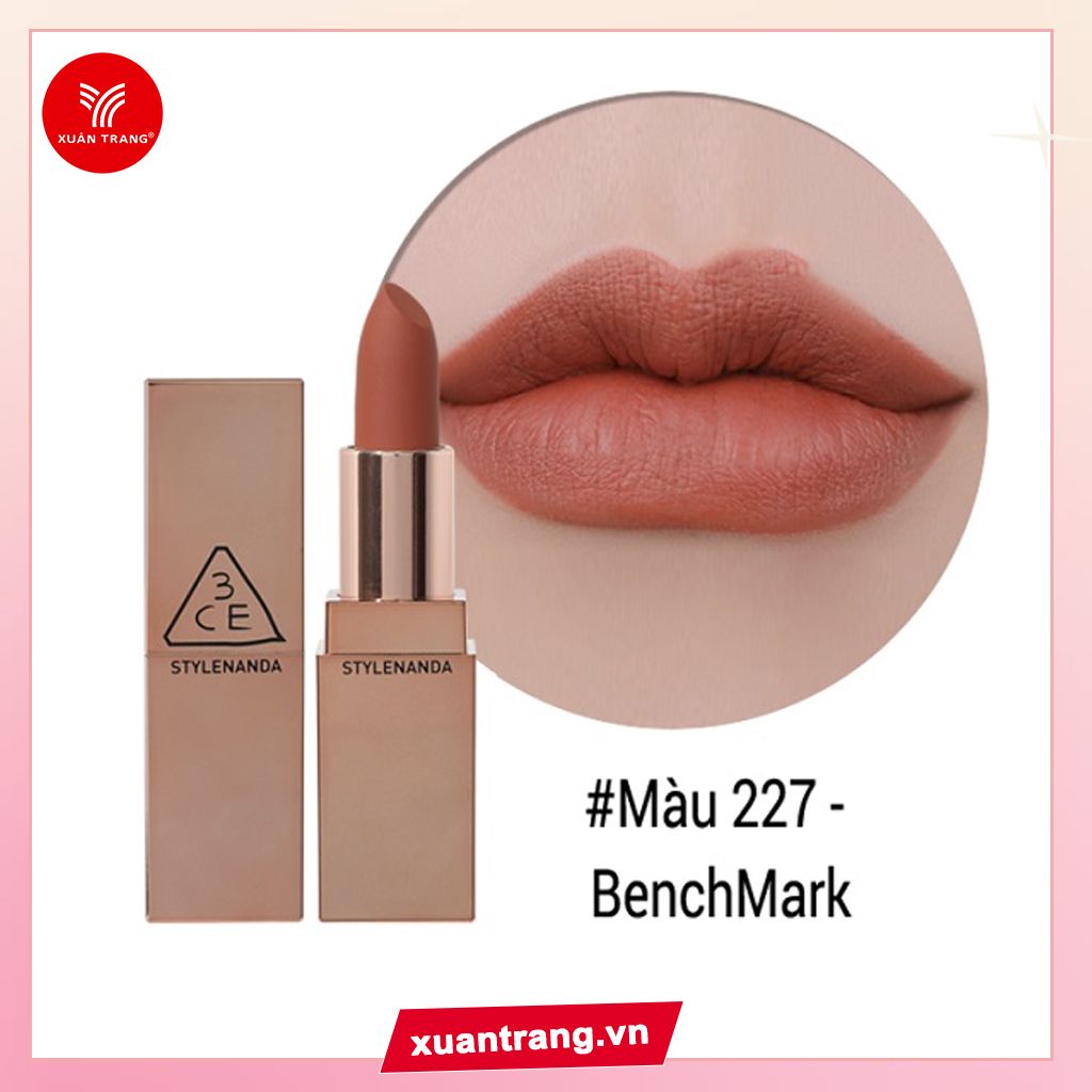 3CE_Son Thỏi Matte Lip Color #227 Benchmark