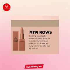 3CE_Son Thỏi Mood Recipe Matte Lip Color #114 Rows