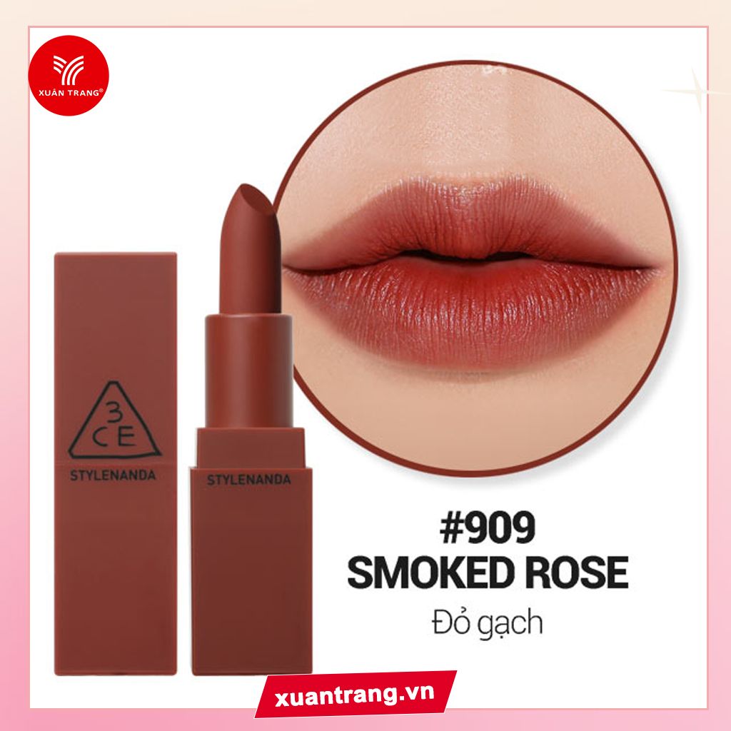 3CE_Son Thỏi Mood Recipe Matte Lip Color #909 Smoke Rose