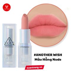 3CE_Son Thỏi Soft Matte Lipstick #Another Wish