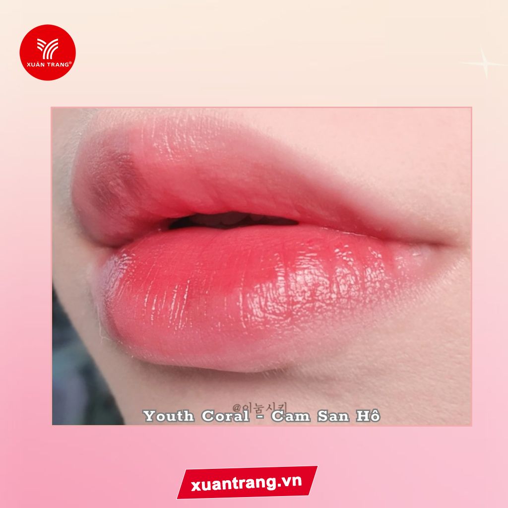 3CE_Son Tint Bóng Syrup Layering Tint #Youth Coral