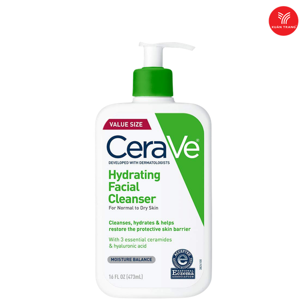 Cerave_Sữa Rửa Mặt Cho Da Khô Hydrating Facial Cleanser 473ml