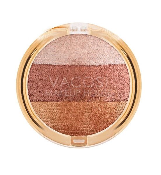 Vacosi_Phấn Mắt 3 Màu Trio Eyeshadow #02 Peachie