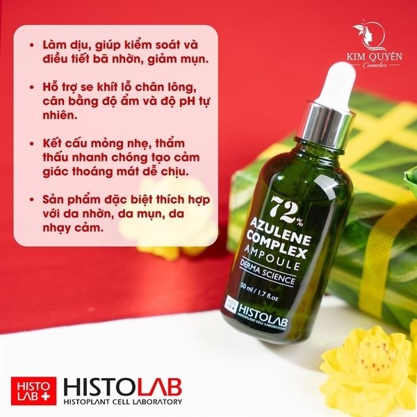 SERUM TRỊ MỤN HISTOLAB 72% AZULENE 50ML