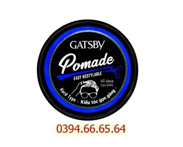 Wax Tạo Kiểu Tóc Gatsby Easy Restylable Giữ Nếp Không Bóng 65g