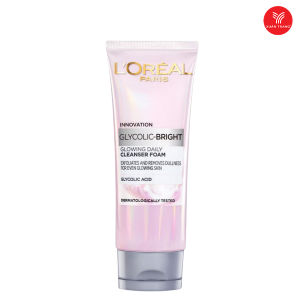 Sữa Rửa Mặt Sáng Da L'Oreal Glycolic-Bright Glowing Daily 100ml