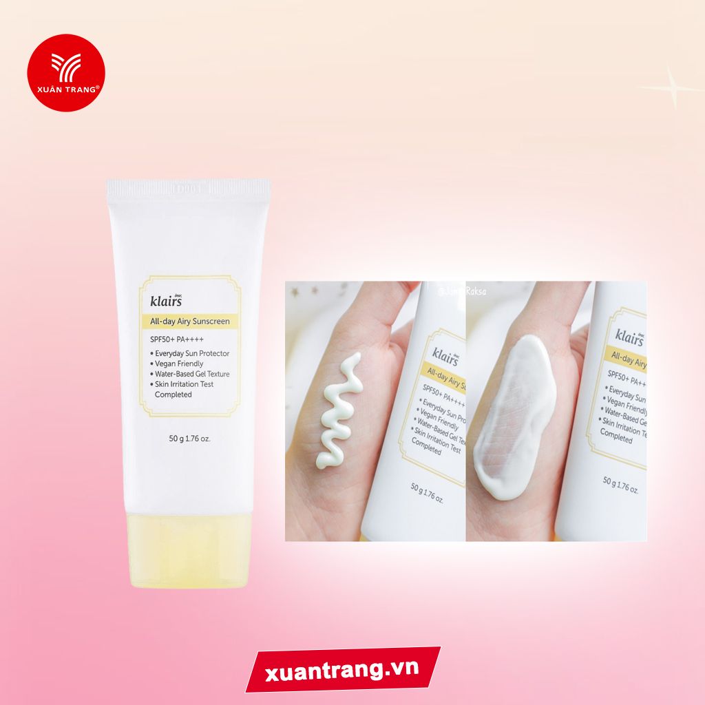 KLAIRS_Kem Chống Nắng Ẩm Mượt, Làm Dịu Da All-day Airy Sunscreen 50g (18080)