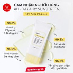 KLAIRS_Kem Chống Nắng Ẩm Mượt, Làm Dịu Da All-day Airy Sunscreen 50g (18080)